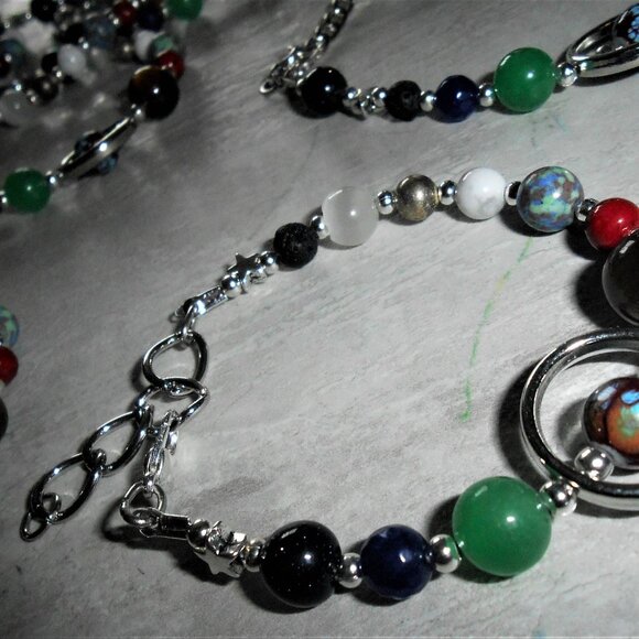 Galaxy Bracelets - Four (4) available Handmade with polished stones - Picture 2 of 4